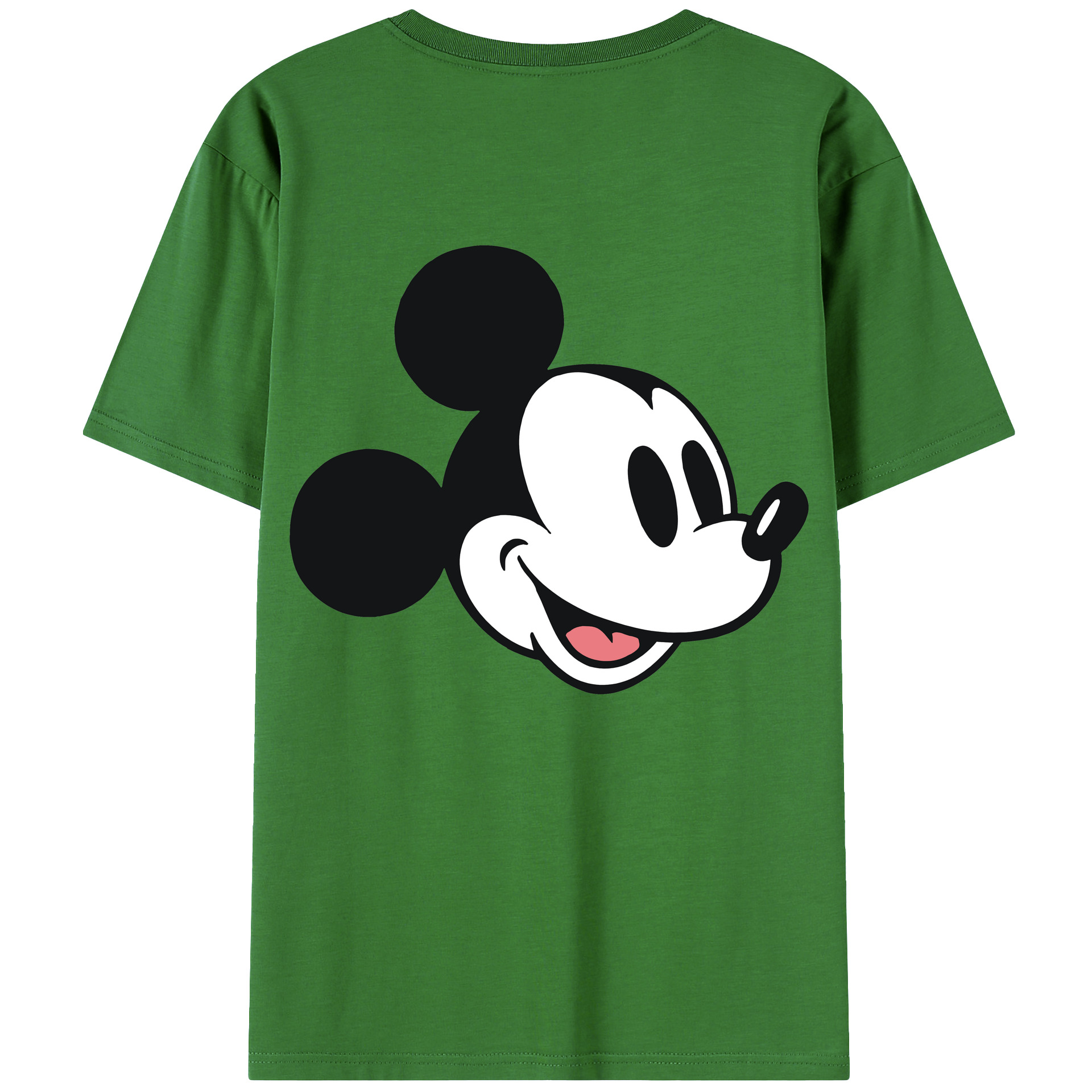 （画像用） ミッキーマウス Mickey Mouse レディース半袖Tシャツ(バックプリント)